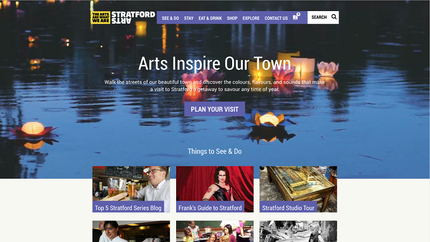 Stratford tourist website